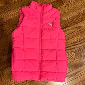 Barbie pink Puma puffer vest